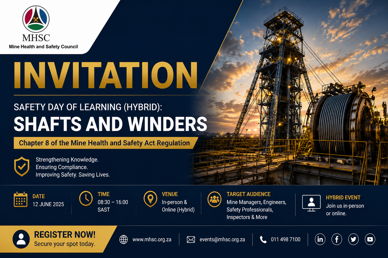 Safety Day of Learning (Hybrid) : Shafts & Winders