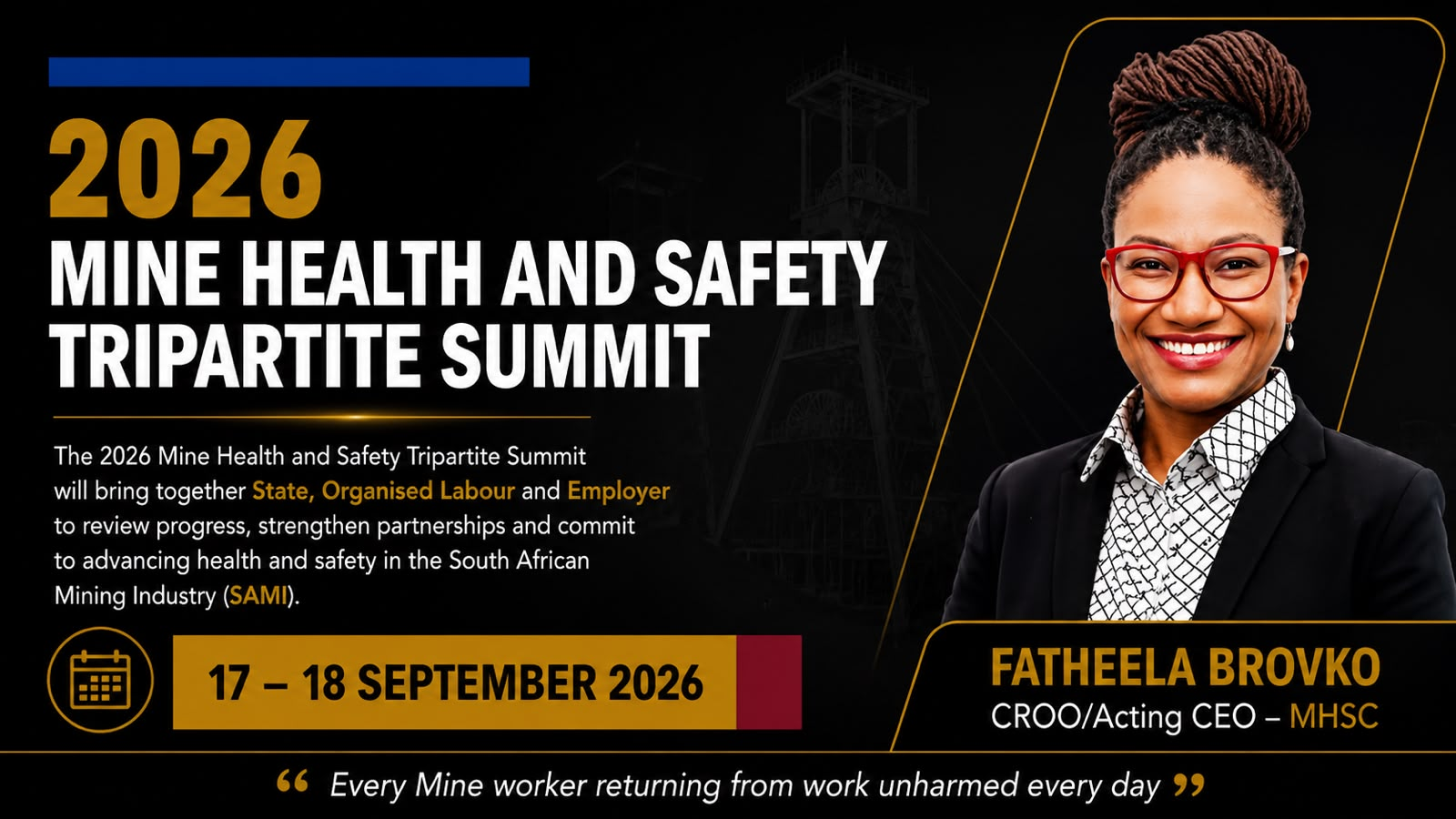 2026 MINE HEALTH AND SAFETY TRIPARTITE SUMMIT