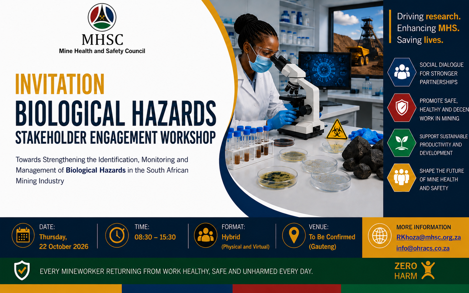 BIOLOGICAL HAZARDS STAKEHOLDER ENGAGEMENT WORKSHOP
