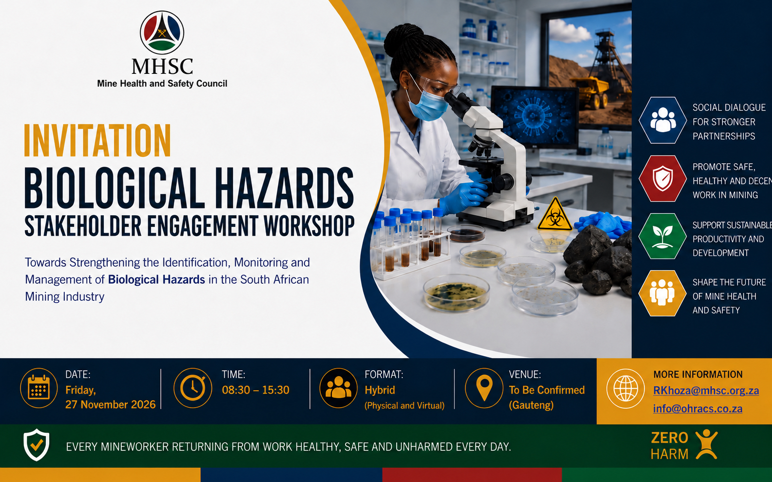 BIOLOGICAL HAZARDS STAKEHOLDER ENGAGEMENT WORKSHOP